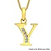 9K Yellow Gold  A   Cubic Zirconia  Pendant 0.07 ct,  Gold Wt. 0.41 Gms  0.070  Ct.