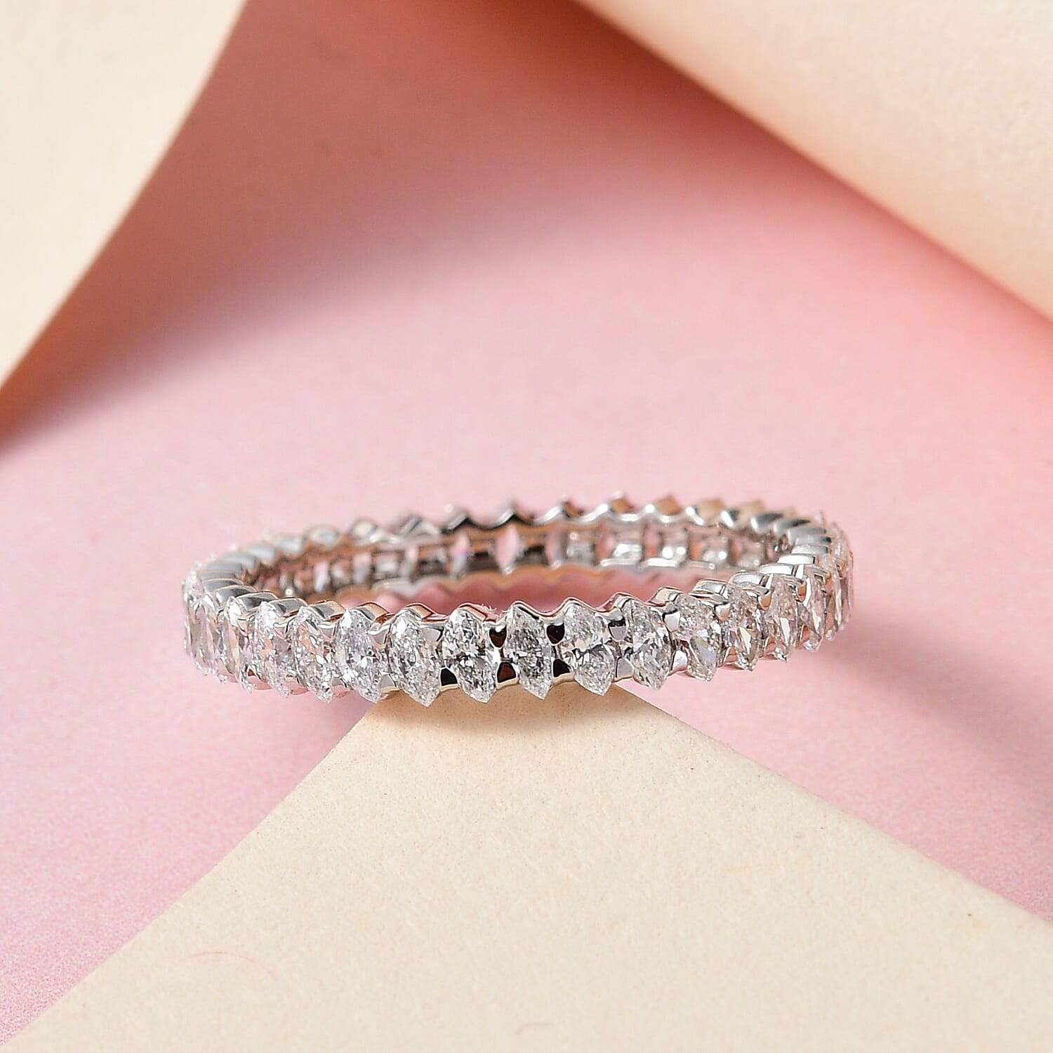 RHAPSODY 950 Platinum (IGI Certified Diamond (VS-E-F) Full Eternity Ring 1.25 Ct.