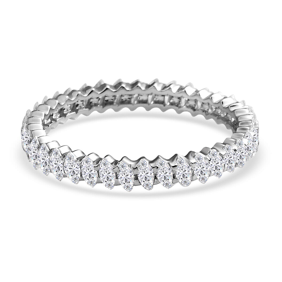 RHAPSODY 950 Platinum ( Certified Diamond VS-E-F) Band Ring 1.25 Ct.
