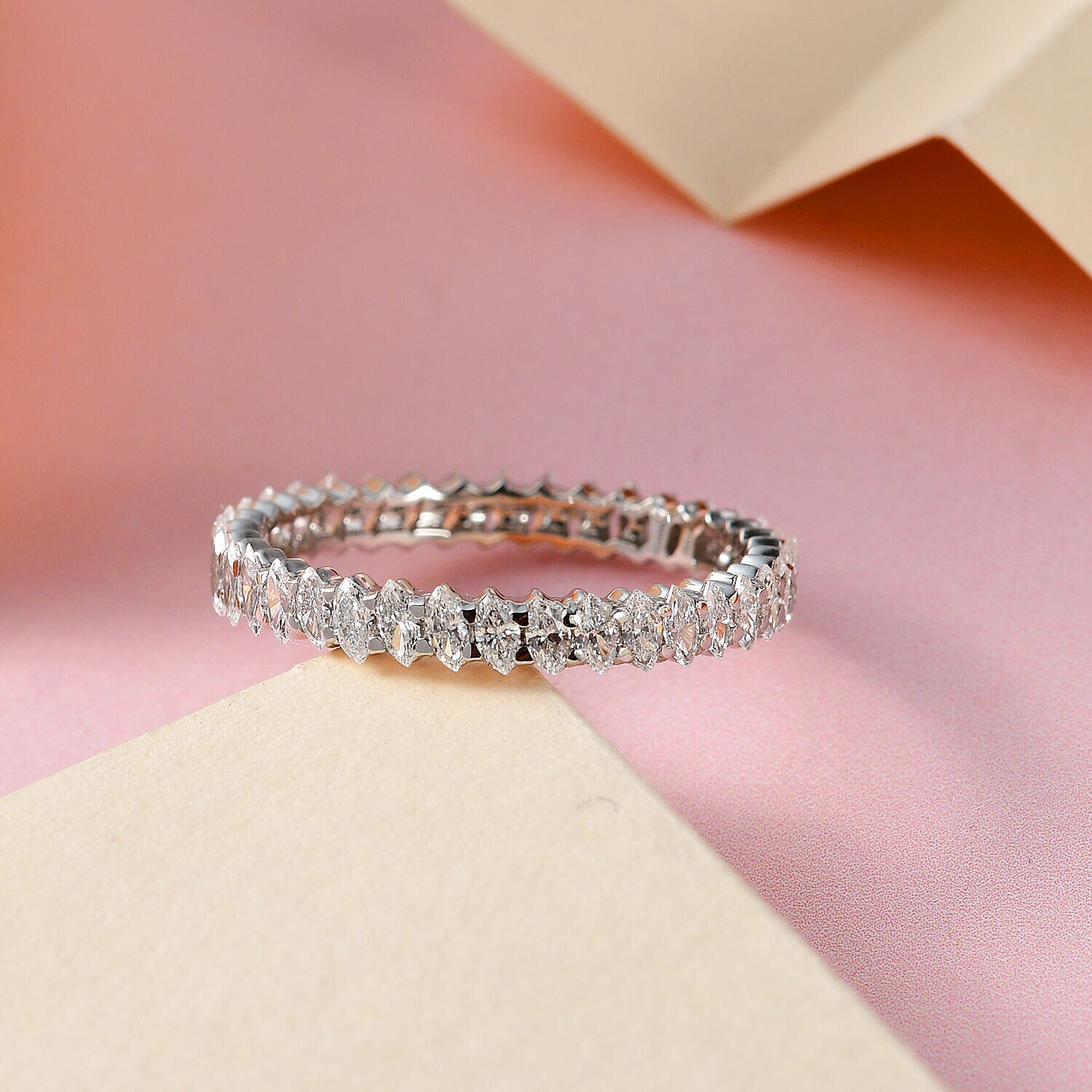 RHAPSODY 950 Platinum ( Certified Diamond VS-E-F) Band Ring 1.25 Ct.