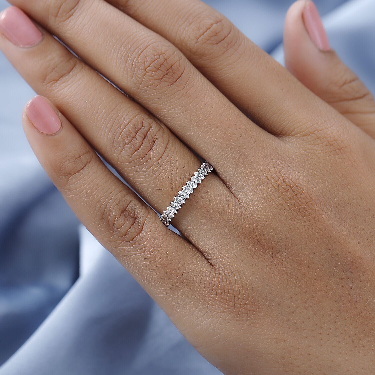 RHAPSODY 950 Platinum ( Certified Diamond VS-E-F) Band Ring 1.25 Ct.