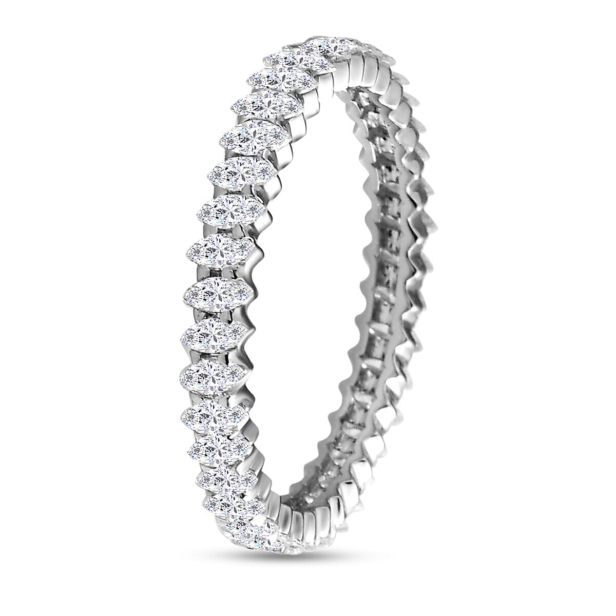RHAPSODY 950 Platinum ( Certified Diamond VS-E-F) Band Ring 1.25 Ct.