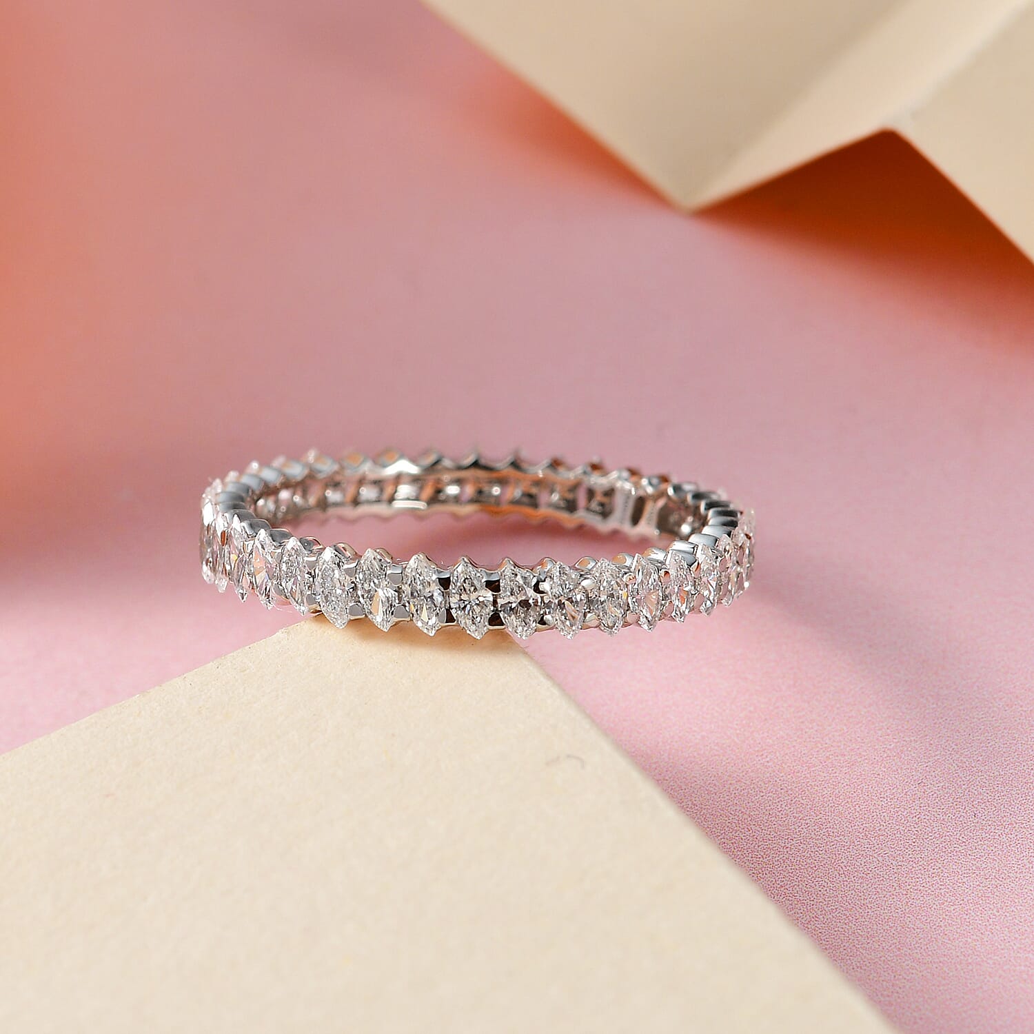 RHAPSODY 950 Platinum ( Certified Diamond VS-E-F) Band Ring 1.25 Ct.