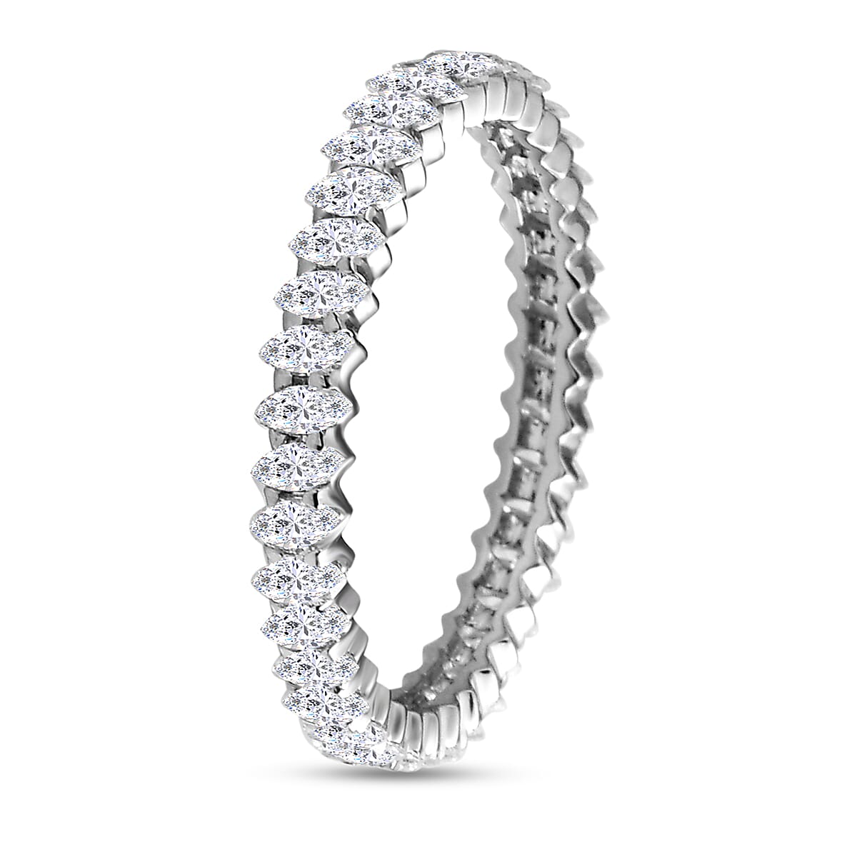 RHAPSODY 950 Platinum ( Certified Diamond VS-E-F) Band Ring 1.25 Ct.
