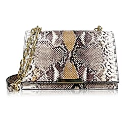 Rome Closeout - Snake Crossbody Bag - Black