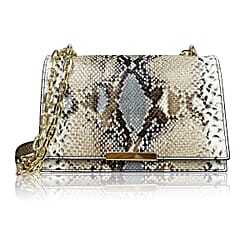 Rome Closeout - Snake Crossbody Bag - Black
