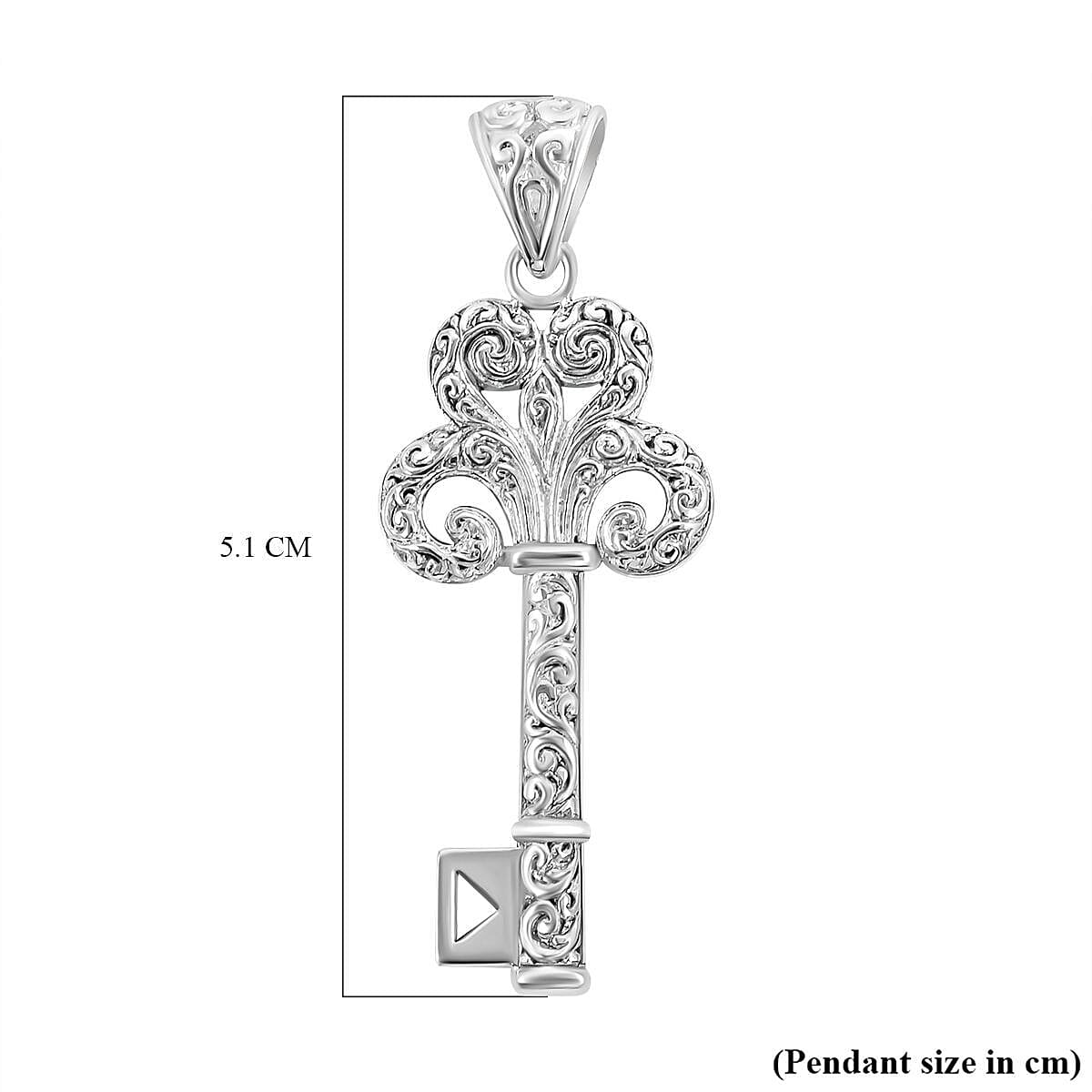 Royal Bali Closeout Collection - Sterling Silver Key Pendant