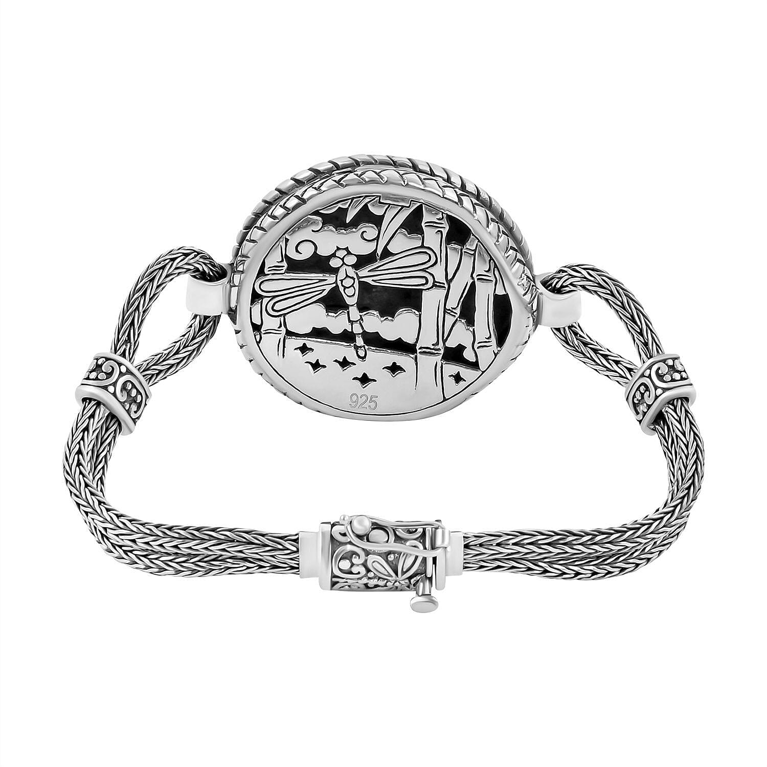 Royal Bali Majapahit Collection Sterling Silver Bracelet (Size - 7.5), Silver Wt. 41.60 Gms