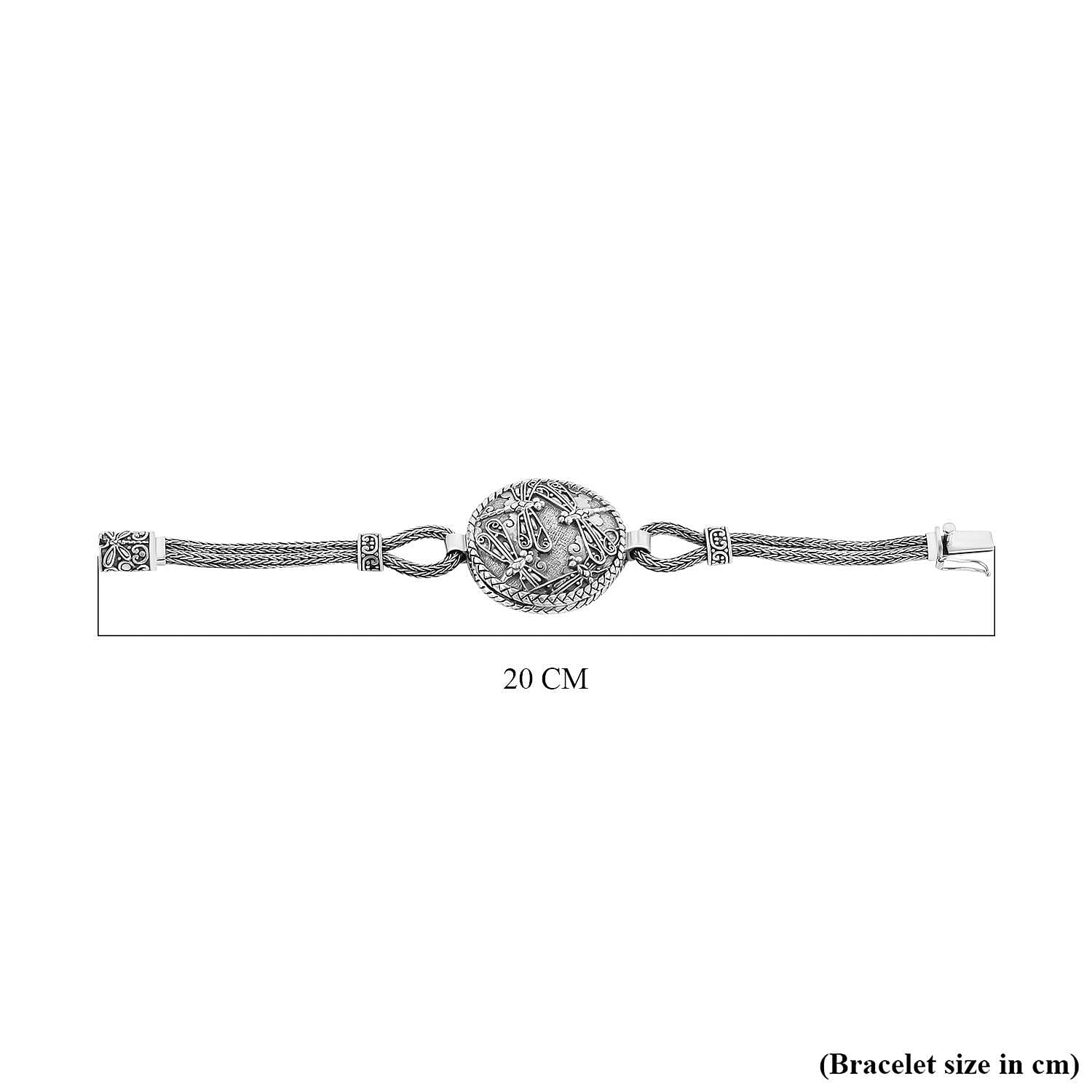 Royal Bali Majapahit Collection Sterling Silver Bracelet (Size - 7.5), Silver Wt. 41.60 Gms