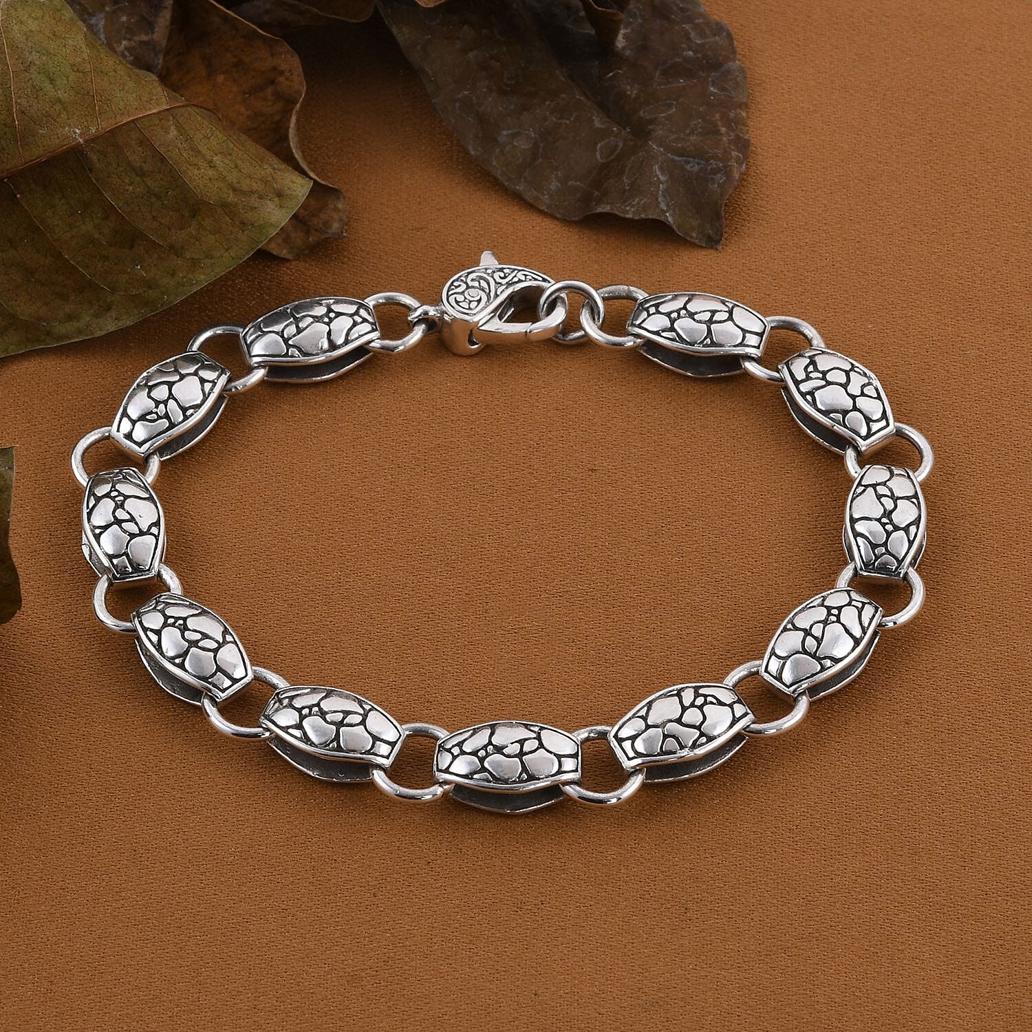 Royal Bali Collection - Sterling Silver Tennis Bracelet (Size - 7.5), Silver Wt. 40 Gms