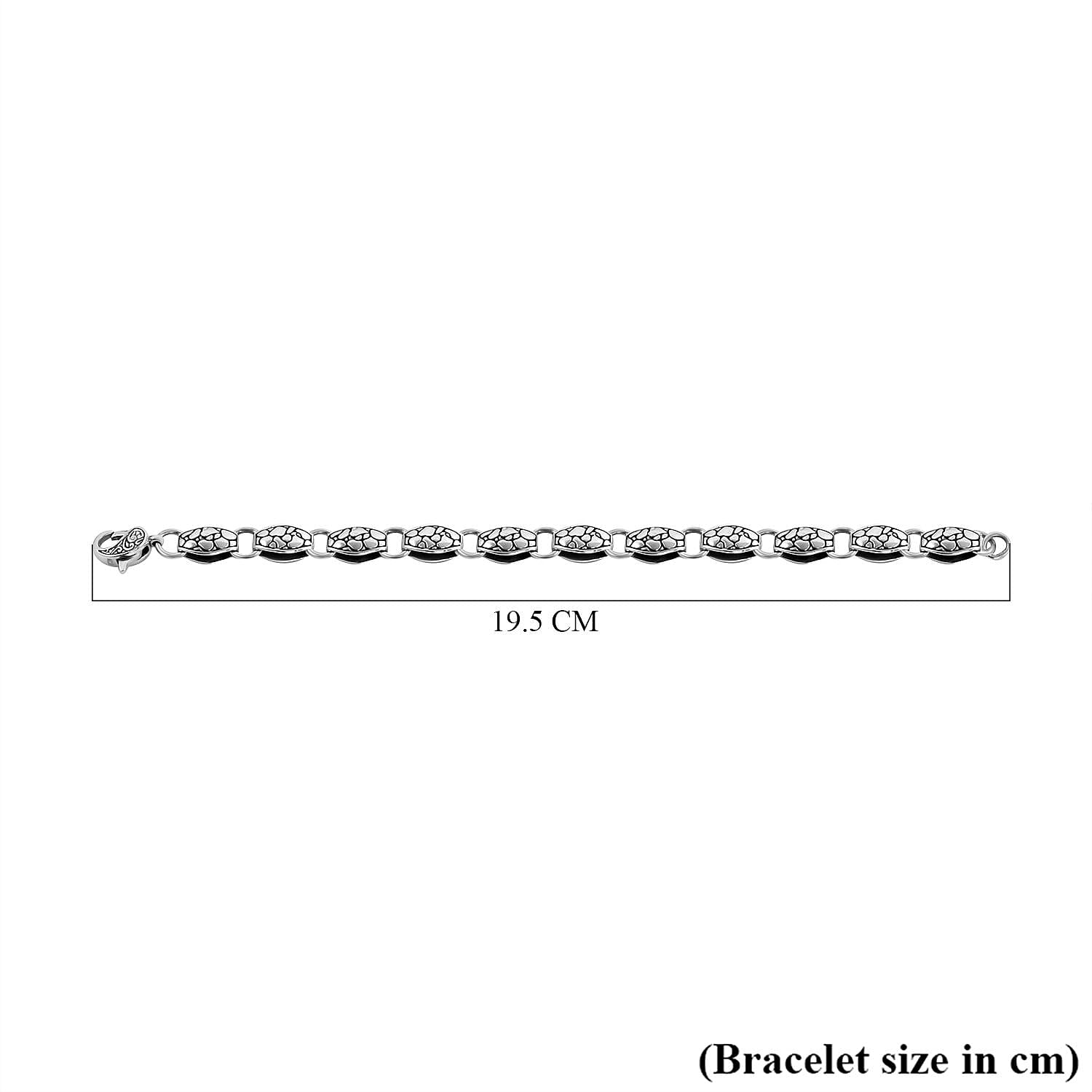 Royal Bali Collection - Sterling Silver Tennis Bracelet (Size - 7.5), Silver Wt. 40 Gms