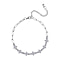 White Cubic Zirconia Bracelet (Size - 7.5) Pure White Brass 10.00 ct 10.000 Ct.
