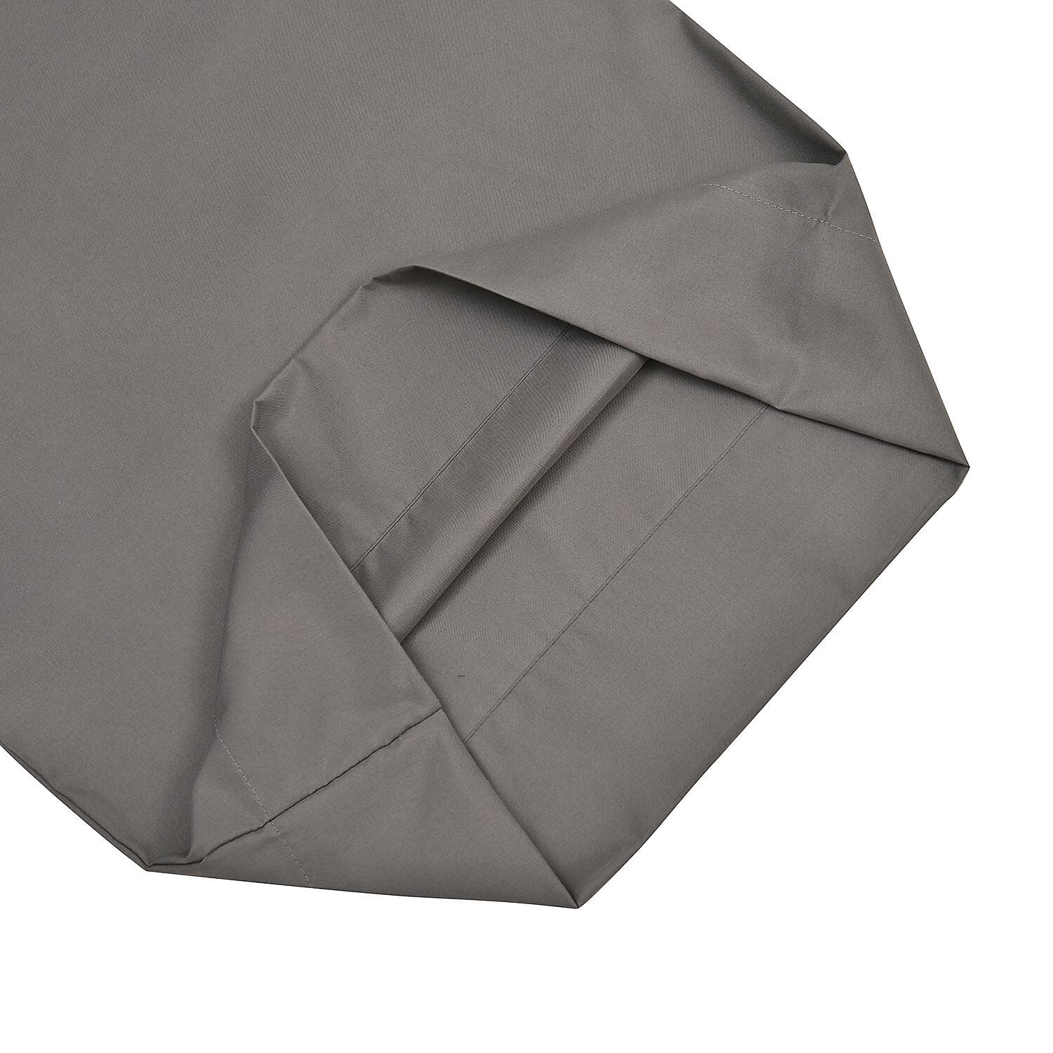 Set of 4 - Homesmart - Wrinkle Resistant Solid Sheet, Fitted Sheet and Pillowcases (Size - Double) - White