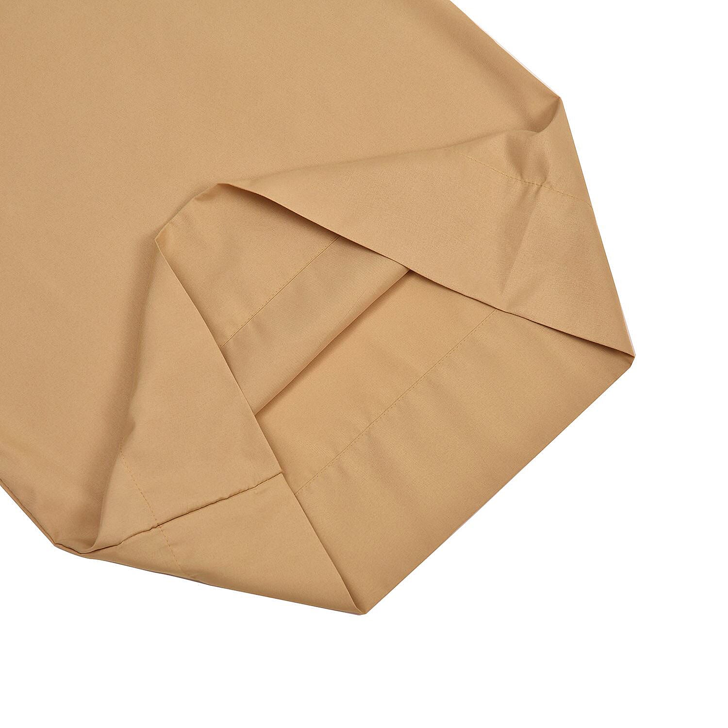 Set of 4 - Homesmart - Wrinkle Resistant Solid Sheet, Fitted Sheet and Pillowcases (Size - Double) - White