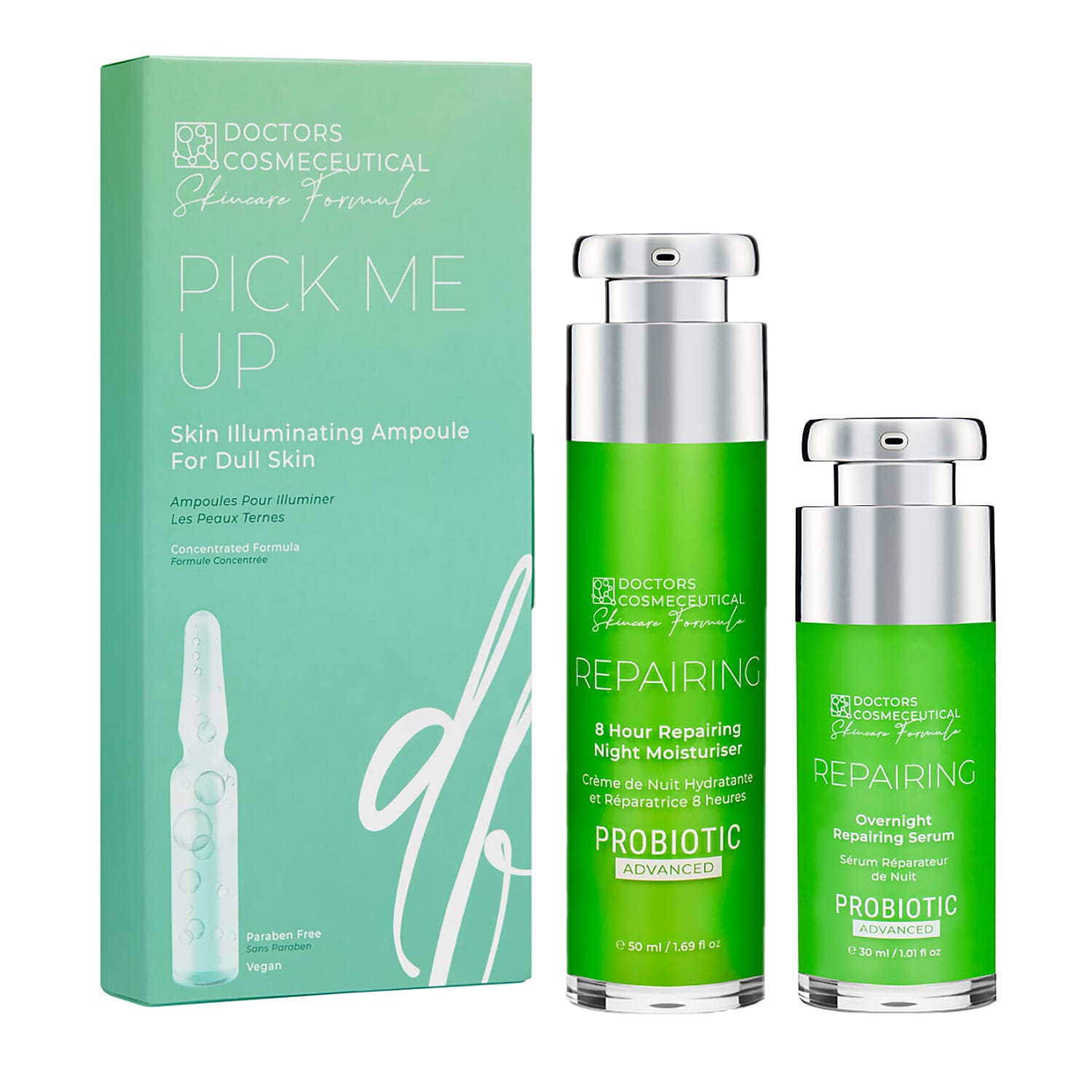 Doctors Formula Autumn Skin Soothers : Pick Me Up Ampoules, Probiotic ADV Overnight Serum and Probiotic ADV 8 Hour Night Moisturiser