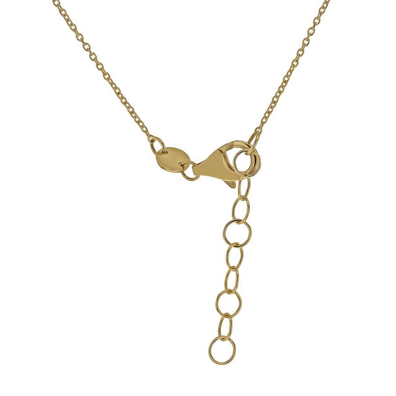 9K Yellow Gold  NecklaceE (Size - 16),  Gold Wt. 1.7 Gms