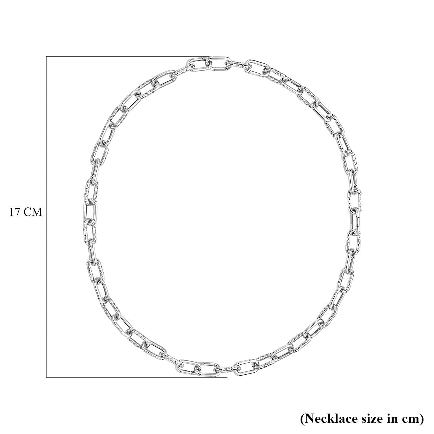 RACHEL GALLEY -  Rhodium Overlay Sterling Silver Necklace (Size - 20), Silver Wt. 36.50 Gms