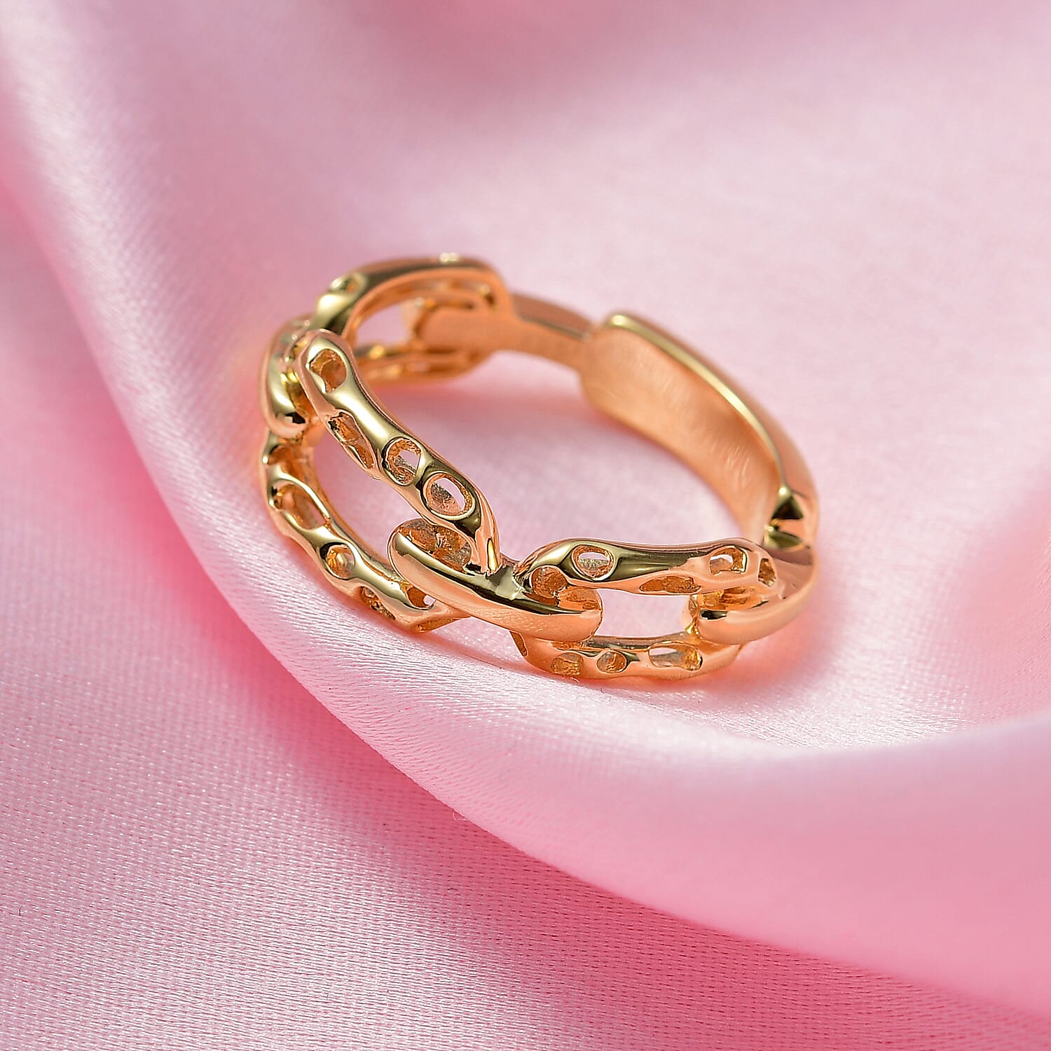 RACHEL GALLEY - Vermeil Yellow Gold Overlay Sterling Silver Paperclip Ring