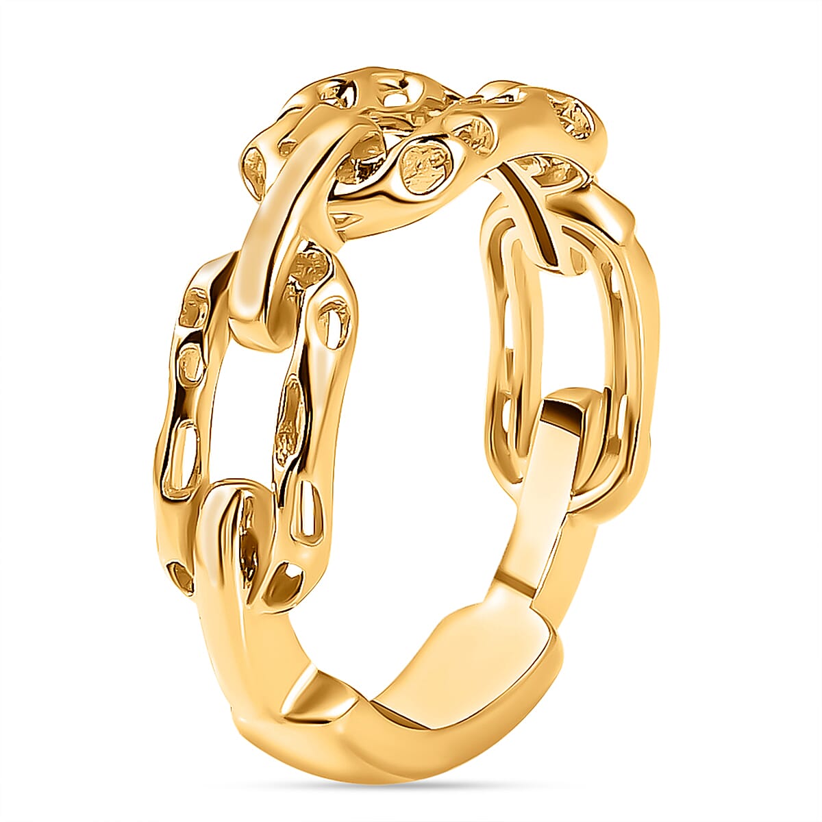 RACHEL GALLEY - Vermeil Yellow Gold Overlay Sterling Silver Paperclip Ring