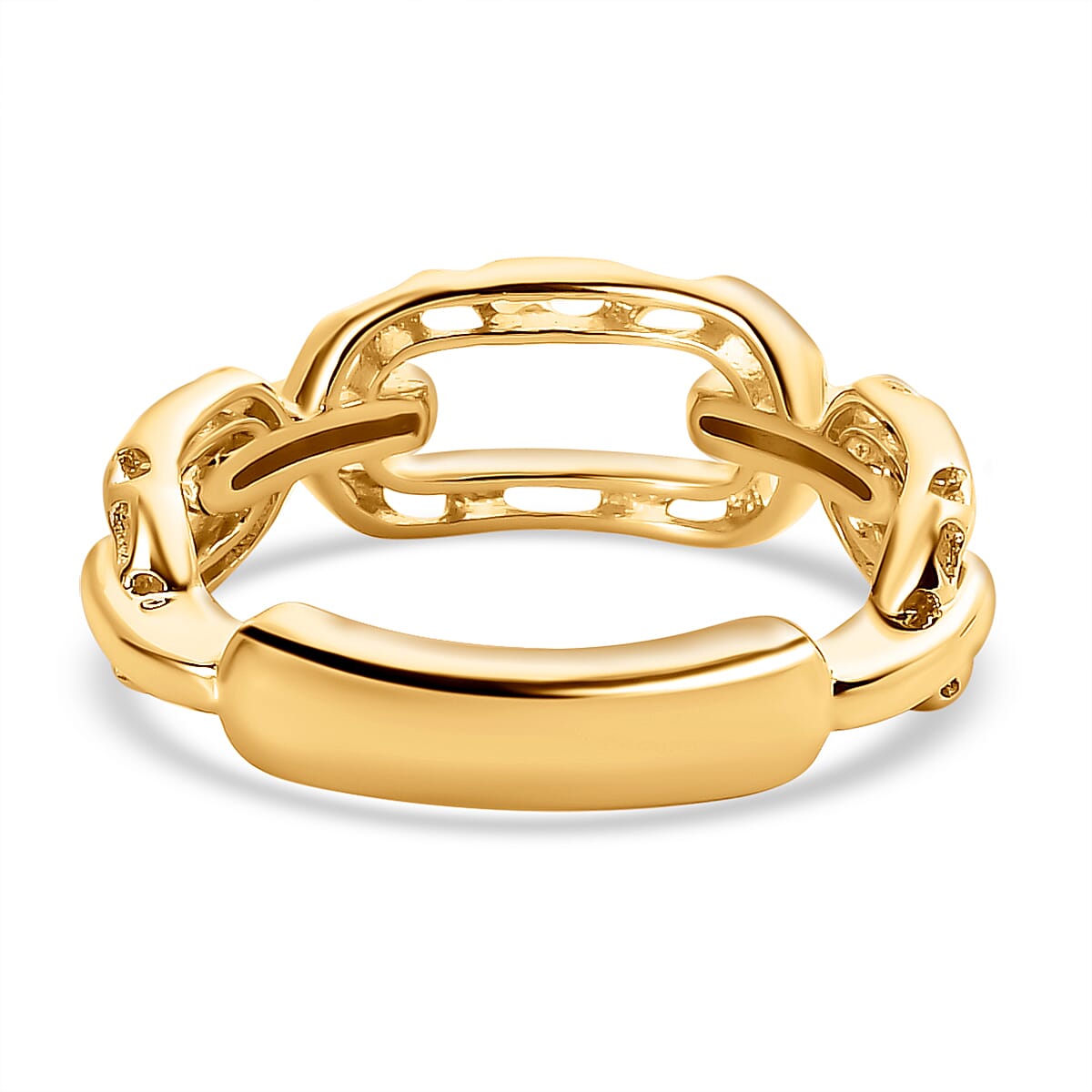 RACHEL GALLEY - Vermeil Yellow Gold Overlay Sterling Silver Paperclip Ring