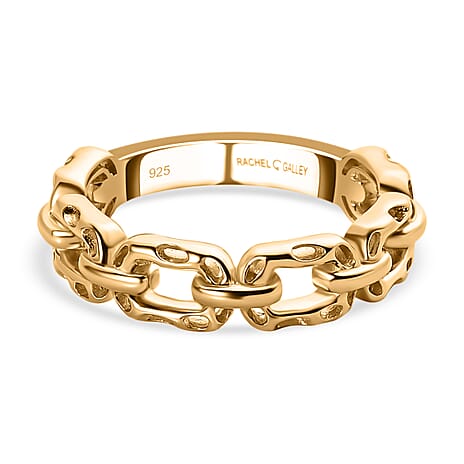 RACHEL GALLEY - 18K Vermeil Yellow Gold Overlay Sterling Silver Paperclip Ring