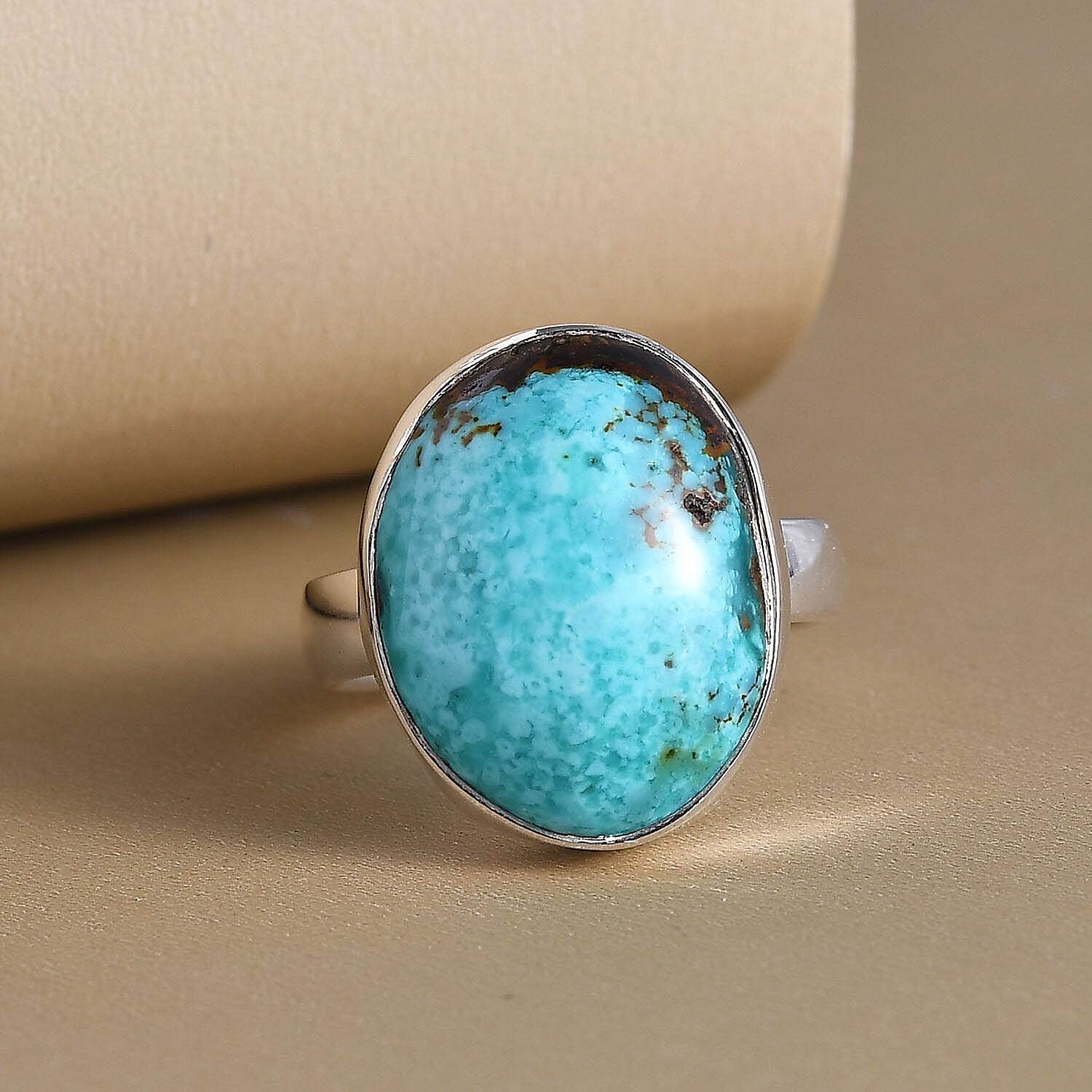 Sierra Nevada Turquoise Ring in Sterling Silver 7.88 Ct.