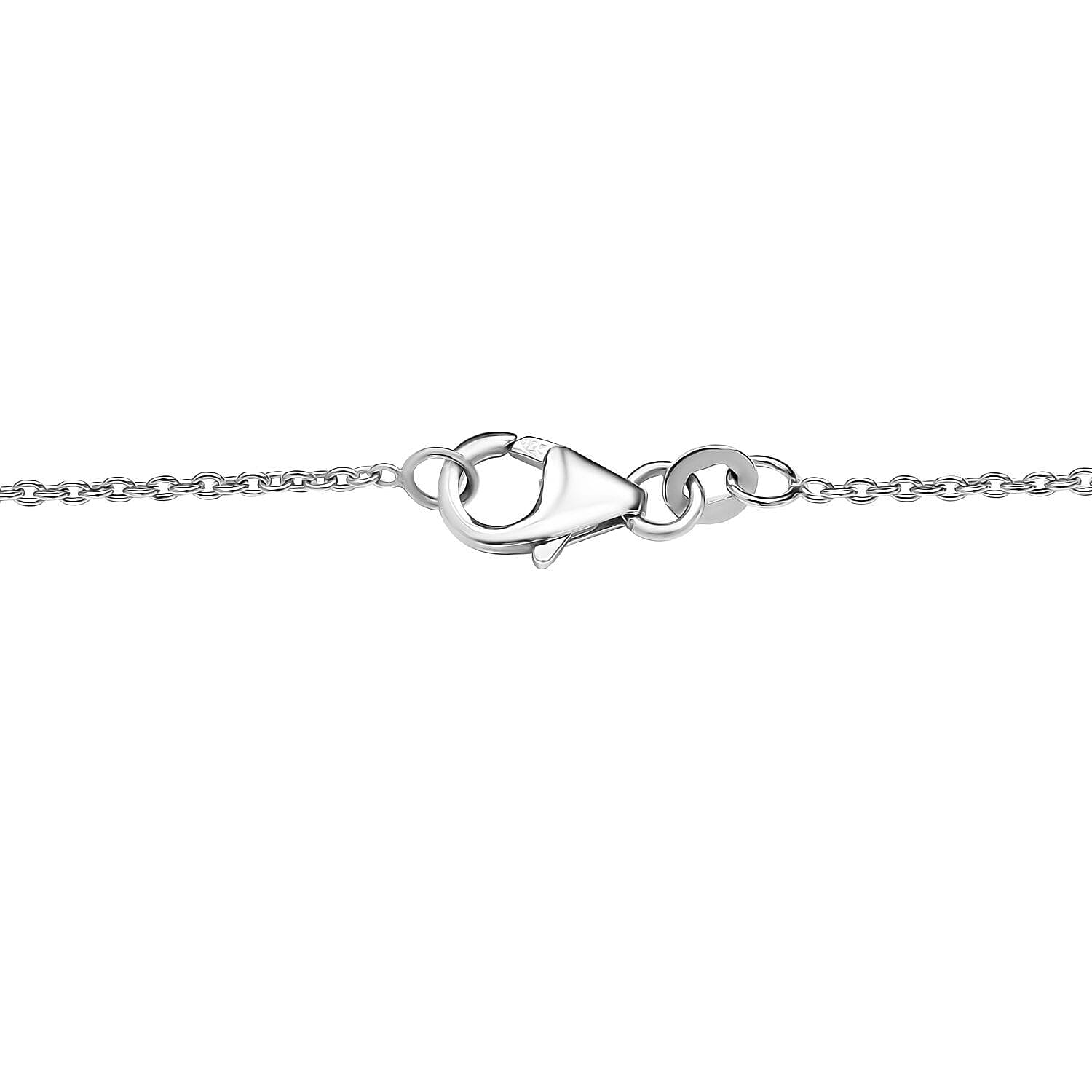 Alexandrite and Natural Zircon Necklace (Size - 20) in Platinum Overlay Sterling Silver 1.68 Ct, Silver Wt. 8.06 Gms Alexandrite and Natural Zircon Necklace (Size - 20) in Platinum Overlay Sterling Silver 1.68 Ct, Silver Wt. 8.06 Gms