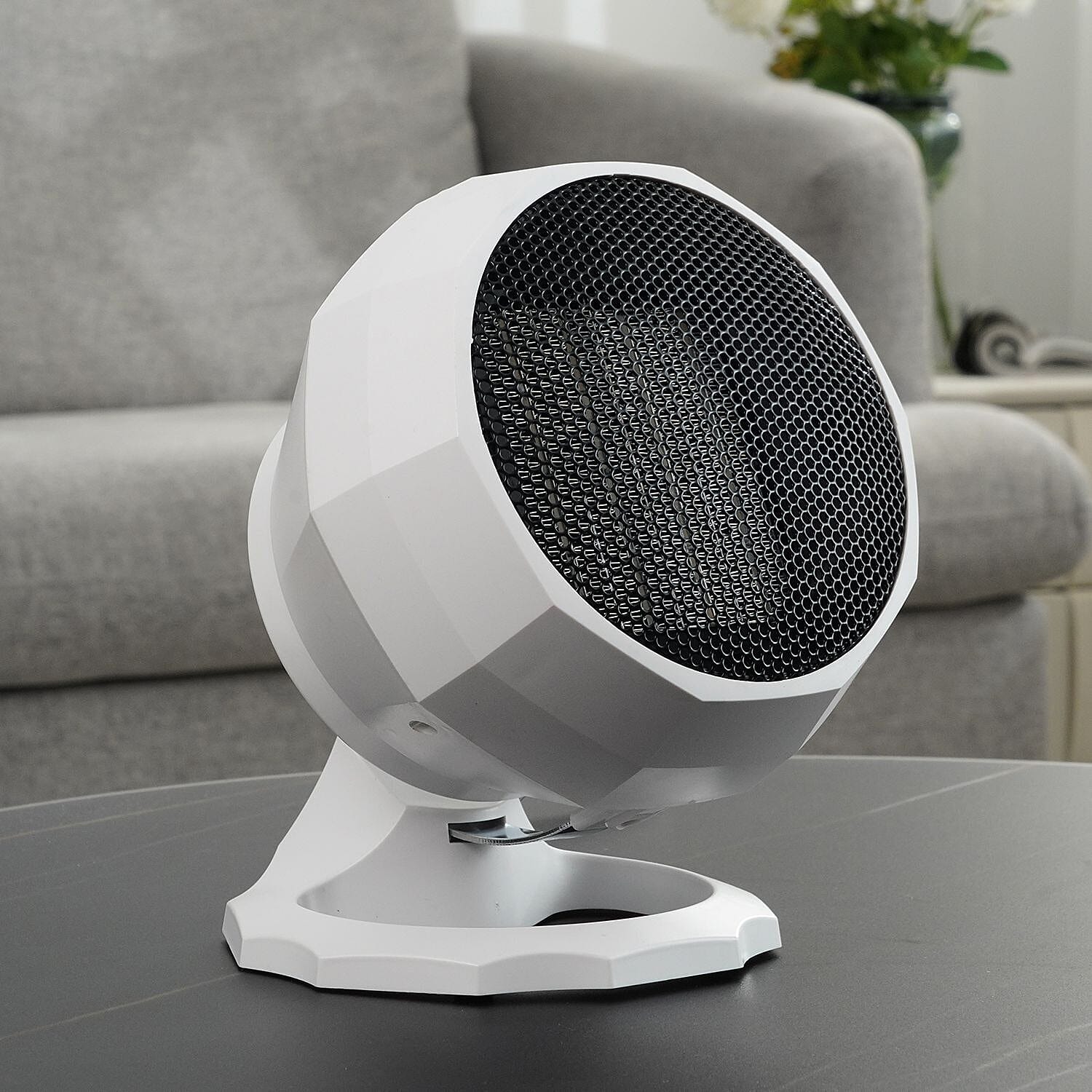 Homesmart Miniature Heater with Cooler Mode and 2 Heat Settings (1000w and 1800w) - White