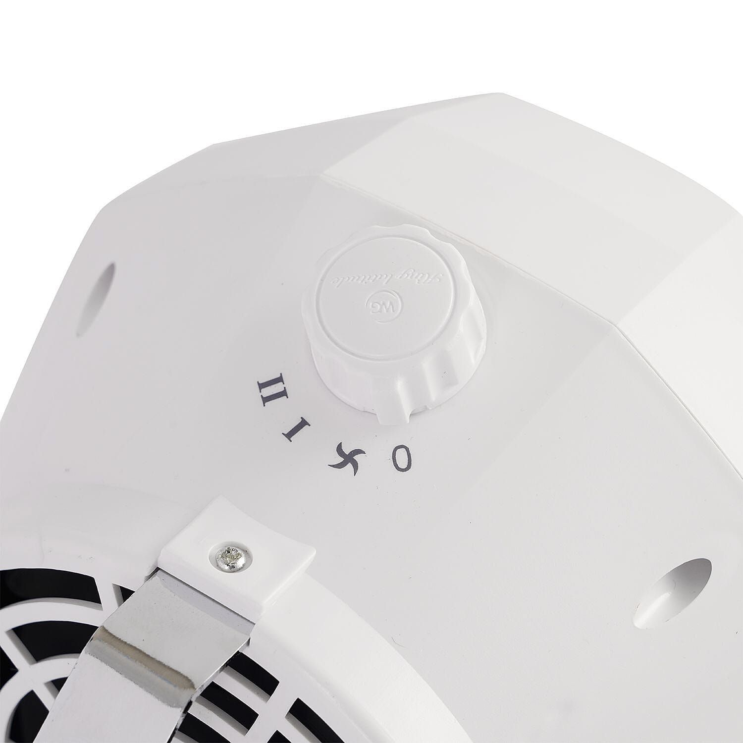 Homesmart Miniature Heater with Cooler Mode and 2 Heat Settings (1000w and 1800w) - White