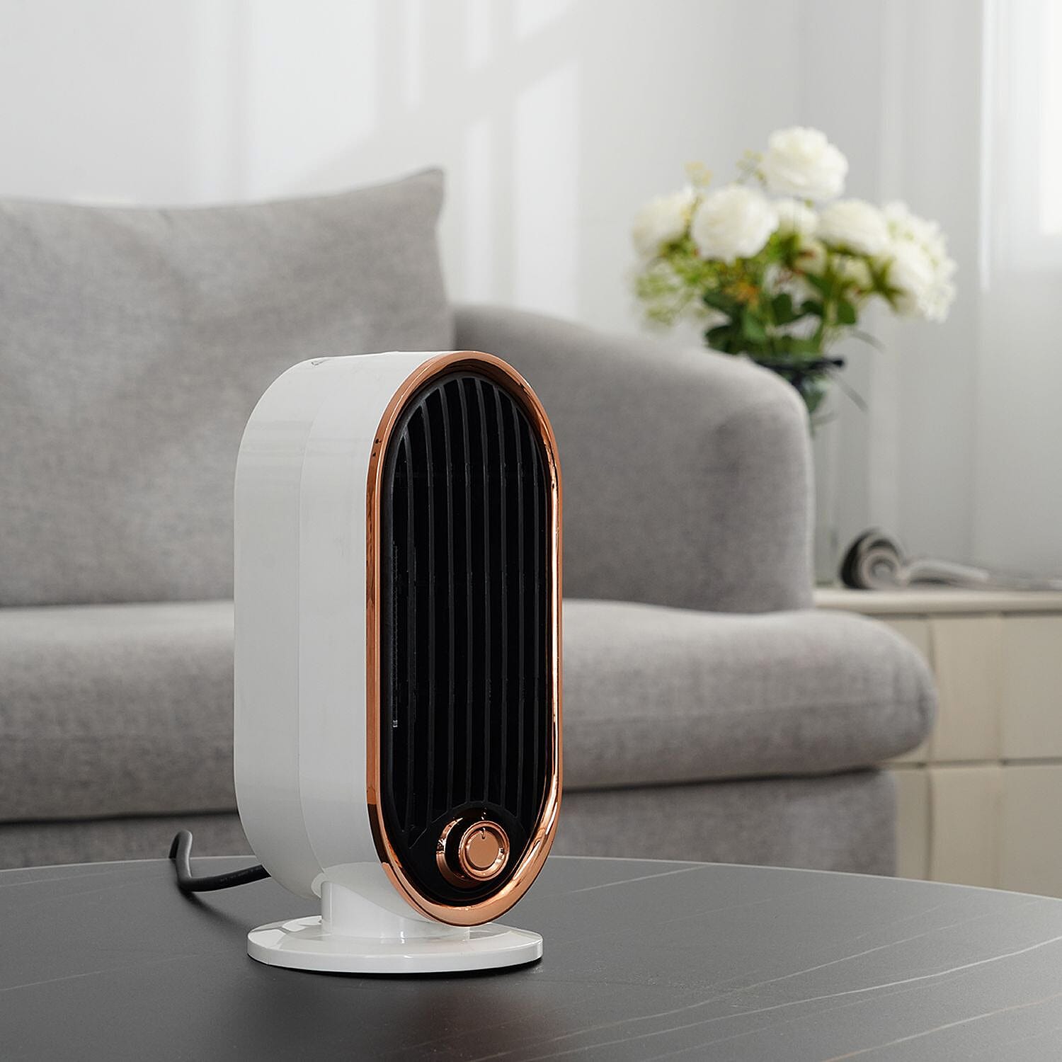 Homesmart Portable 800W PTC Electric Heater Fan with 2 Heat Settings