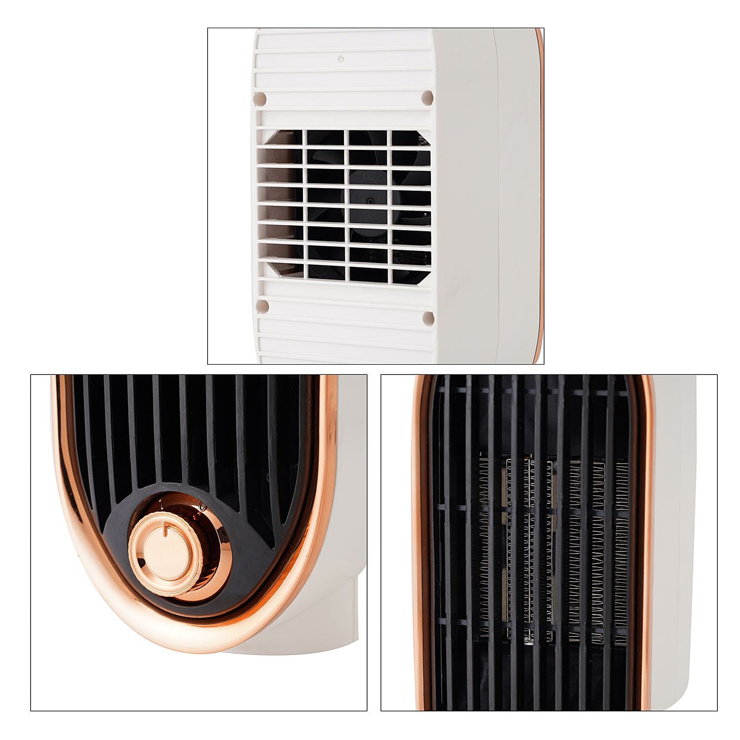 Homesmart Portable 800W PTC Electric Heater Fan with 2 Heat Settings