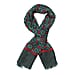 Wool Printed Scar - Green & Red