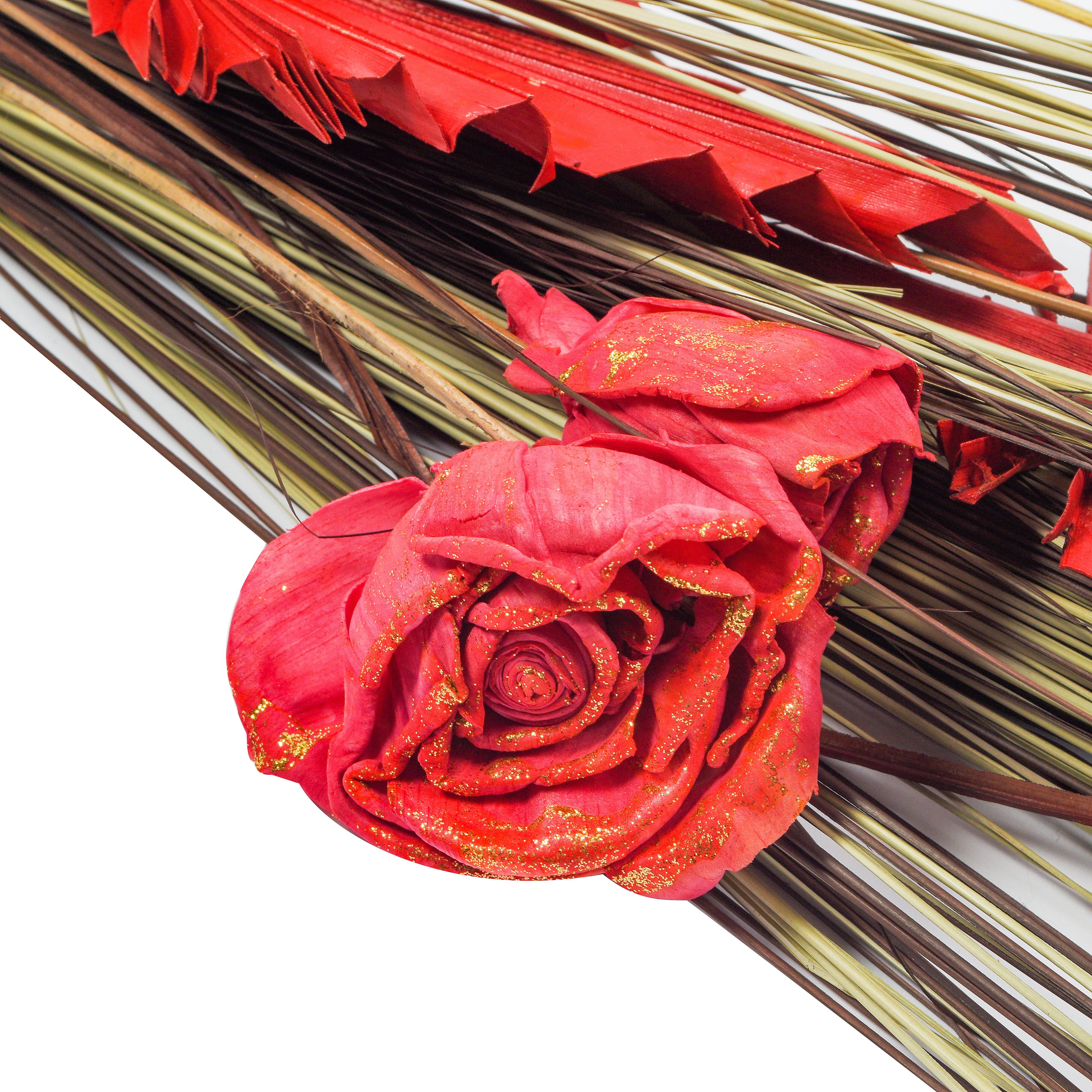 Dried Flower Arrangement (One Size) - Red