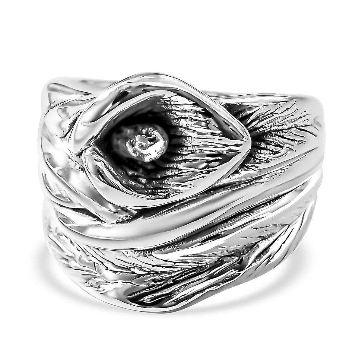 Sterling Silver Calla Lily Ring, Silver Wt. 6.16 Gms
