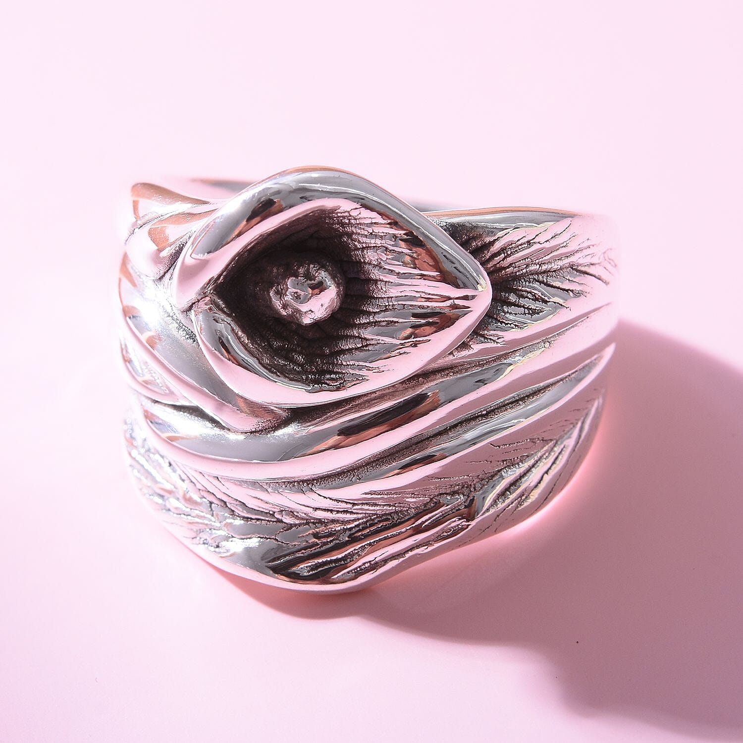 Sterling Silver Calla Lily Ring, Silver Wt. 6.16 Gms