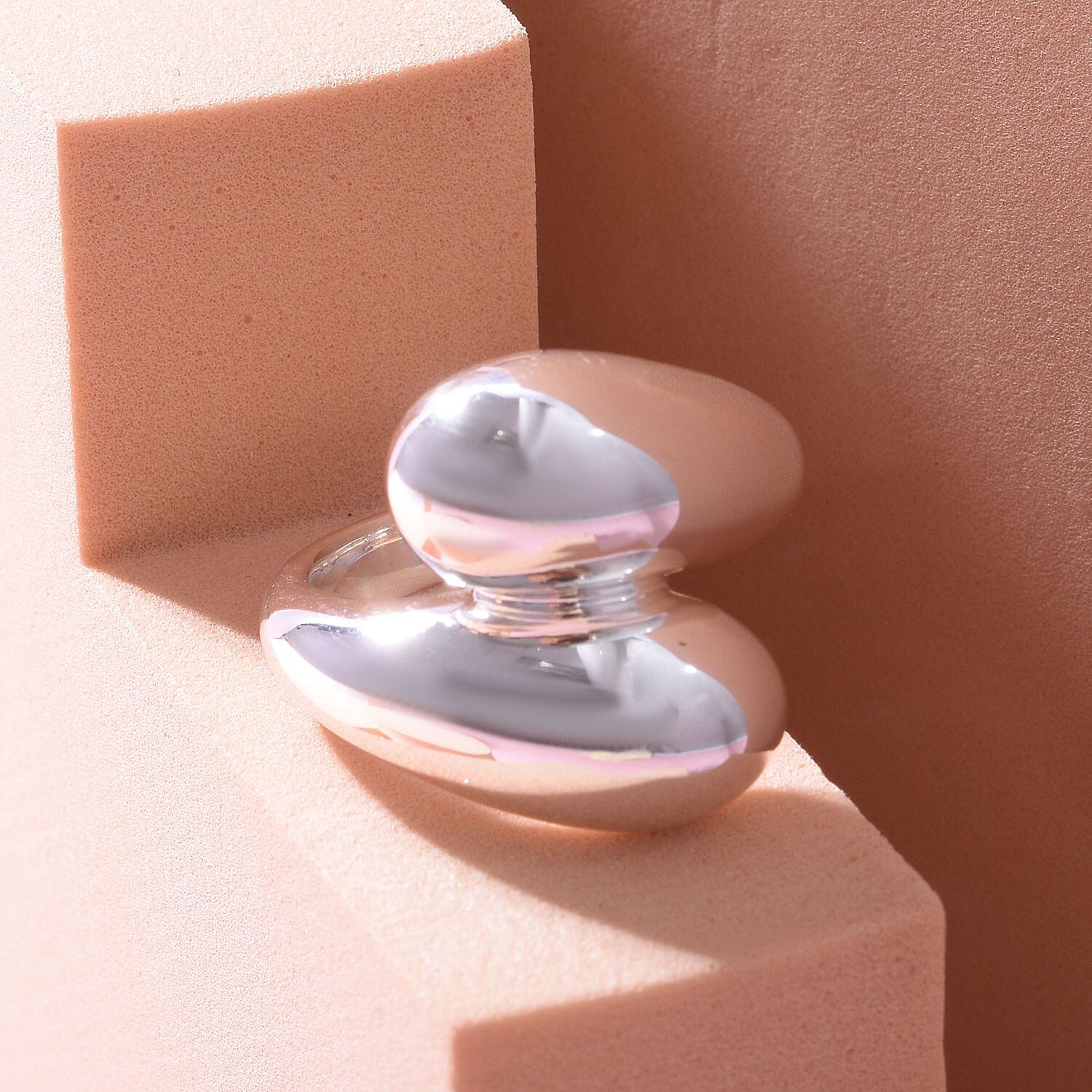 Sterling Silver Crossover Ring, Silver Wt. 5.00 Gms