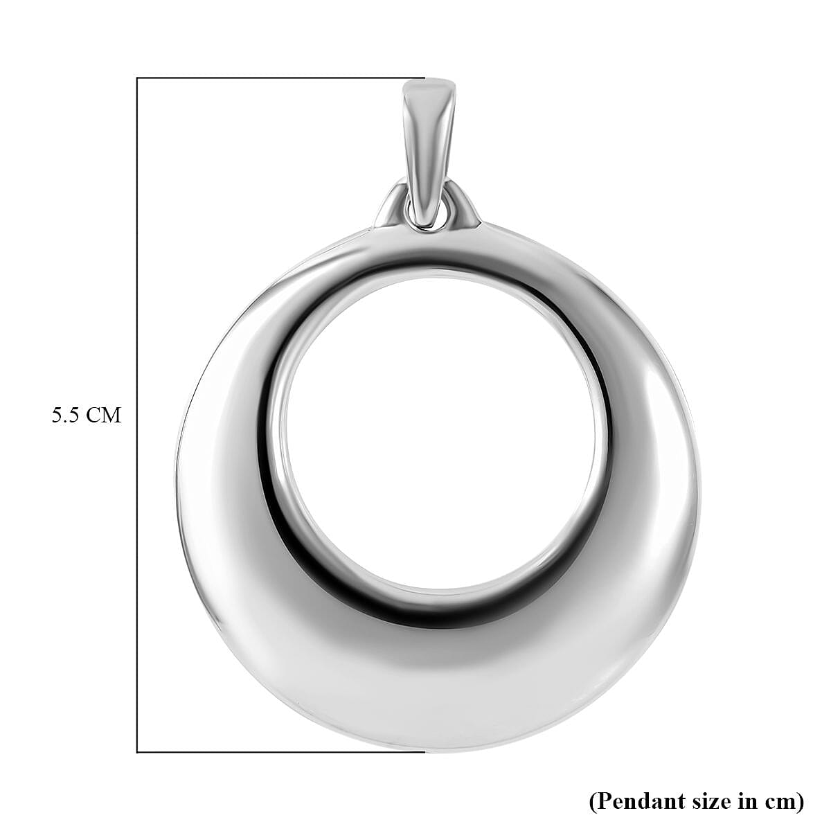 Royal Bali Closeout Collection - Sterling Silver Circle of Life Pendant, Silver Wt. 8.00 Gms