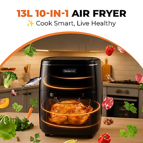 Homesmart  13L 10 in 1 Air Fryer (Size 39x35x31 Cm) - Black
