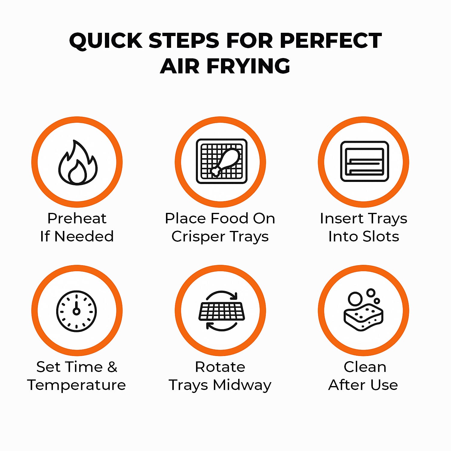 Homesmart 10 in 1 Air Fryer with LCD Display Touch (13L) - Black