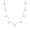 NY Closeout - Simulated Diamond Station Necklace (Size - 20) in Sterling Silver