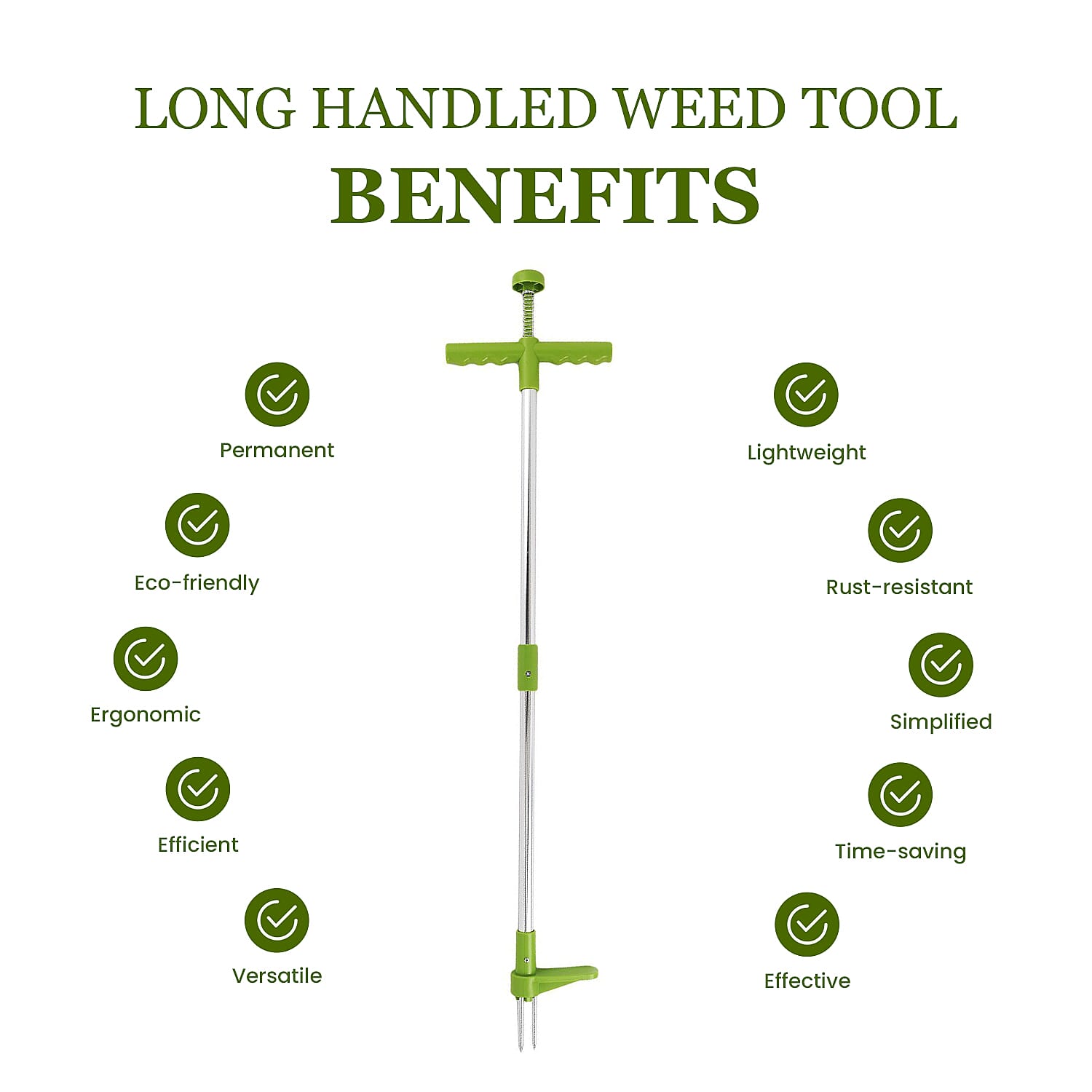 Best Selling Weeder - Long Handled Aluminium Weed Tool (Size 100 Cm) - No Bending, Easy Removing Weeder