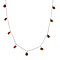 NY Closeout - Simulated Diamond Station Necklace (Size - 20) in Sterling Silver