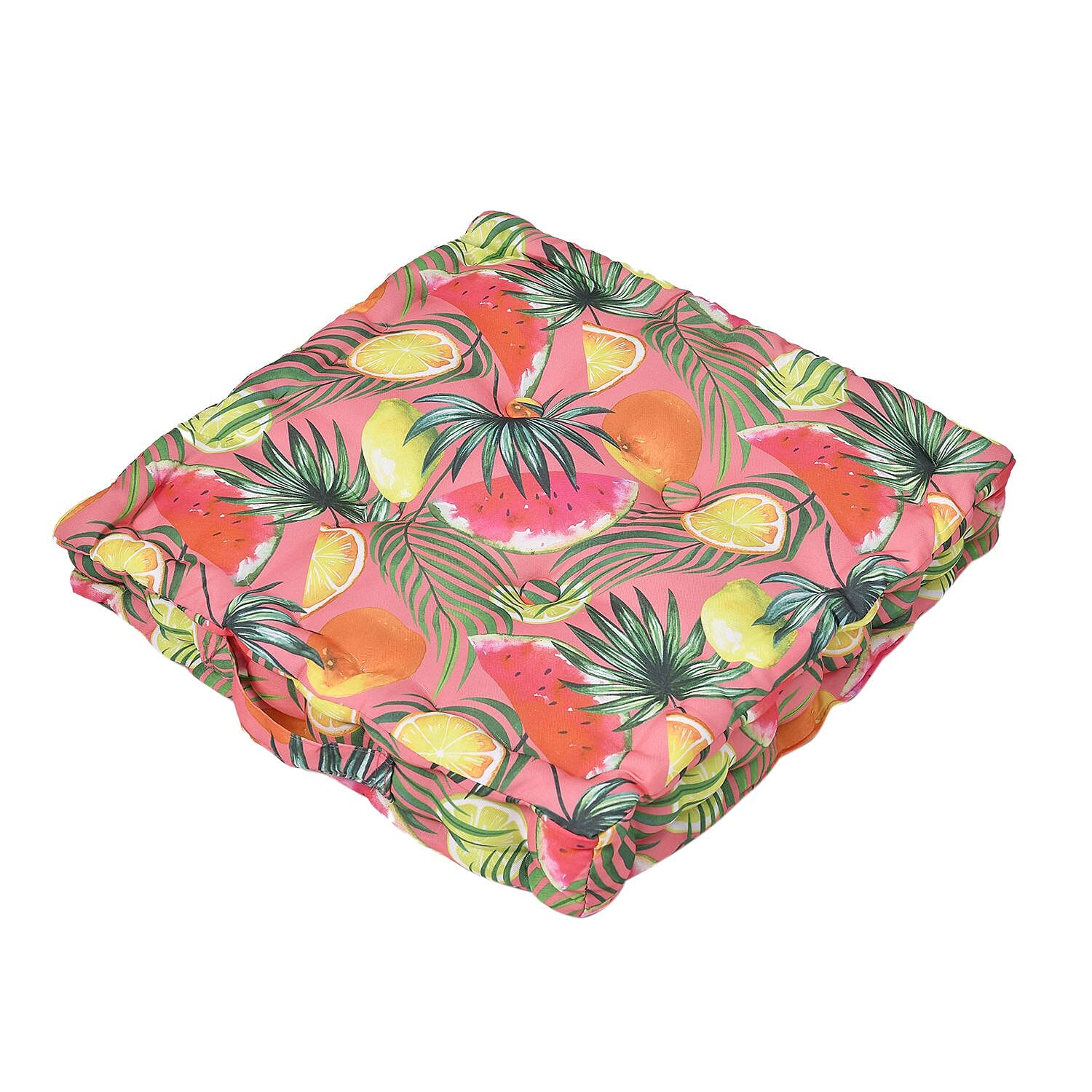 Set of 2 - Portable Outdoor Booster Cushion with Handle- Pink and Multi