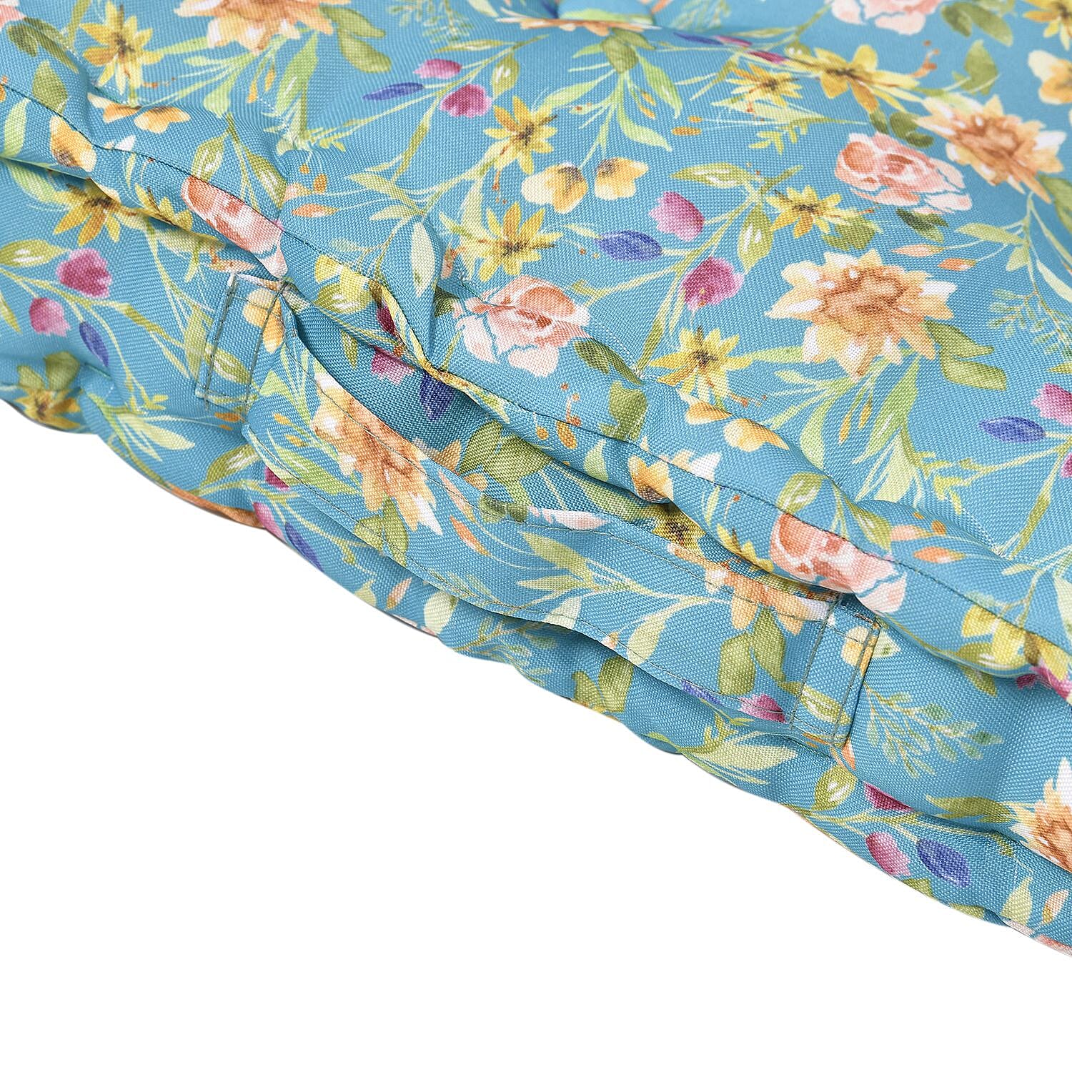 Set of 2 - Portable Outdoor Booster Cushion with Handle- Green and Multi