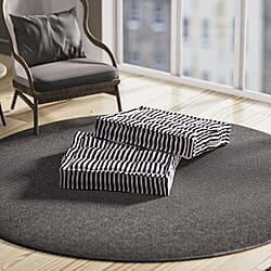 Set of 2 - Homesmart Water-proof Rain Forest Tropical Jungle Pattern Floor Cushion with Handle (Size 40x40x7 cm) - Green