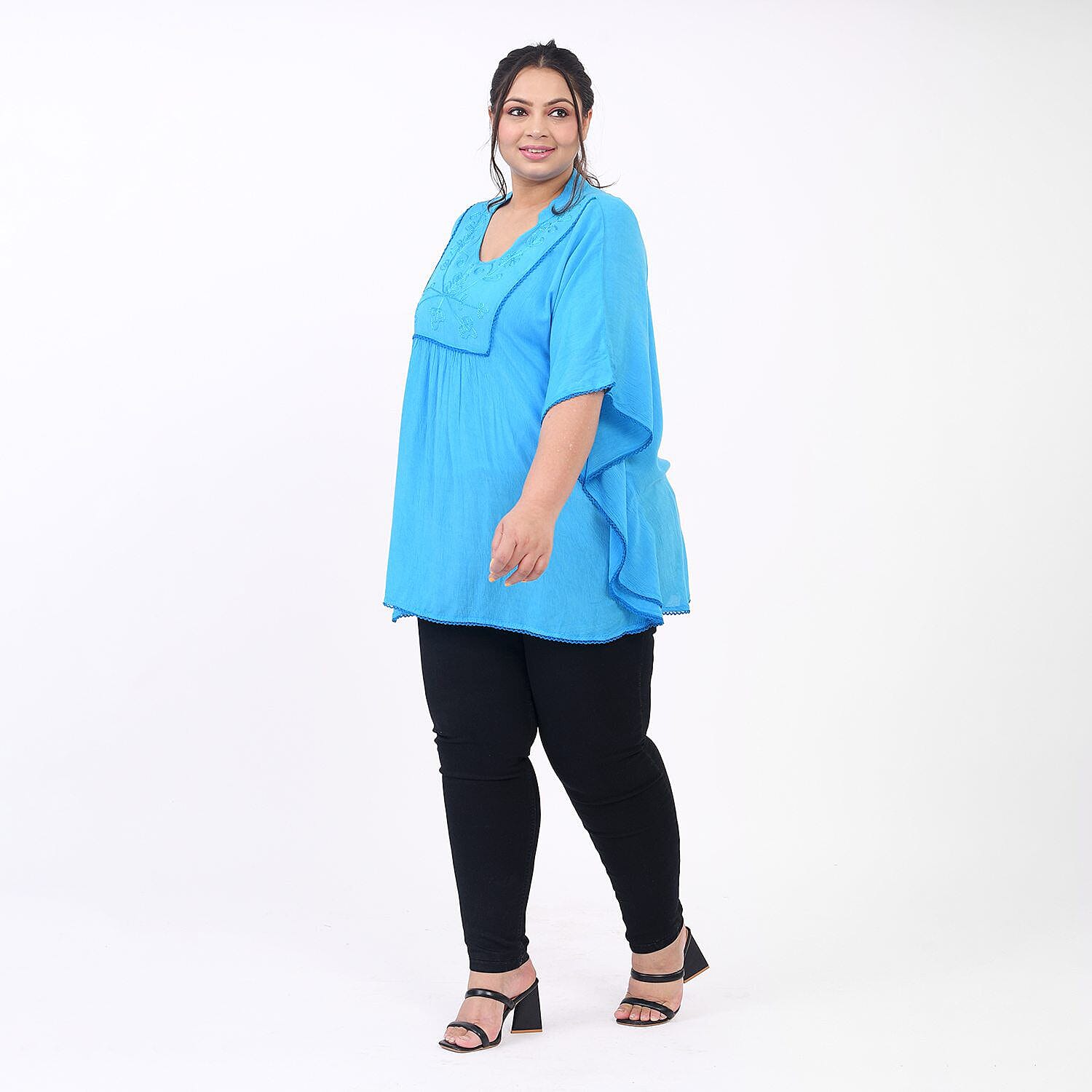 Tamsy Embroidered Kaftan Top