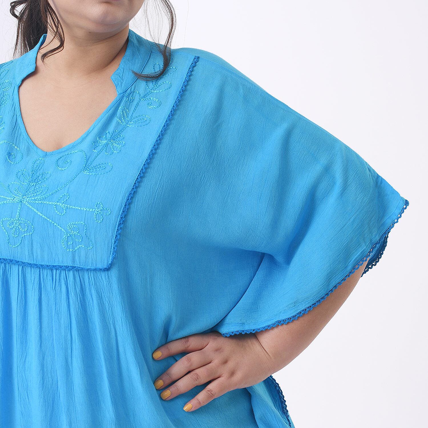 Tamsy Embroidered Kaftan Top