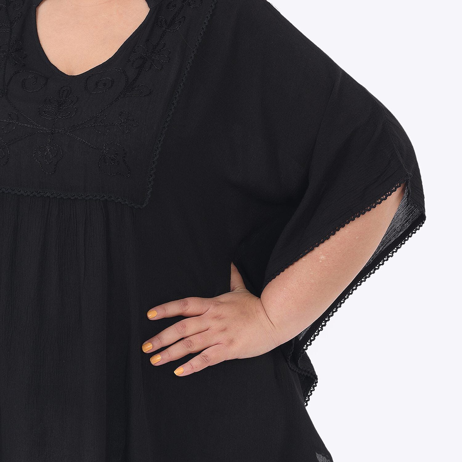 Tamsy Embroidered Kaftan Top