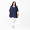 DOD - Tamsy 100% Viscose Top (Size - One Size) - Navy