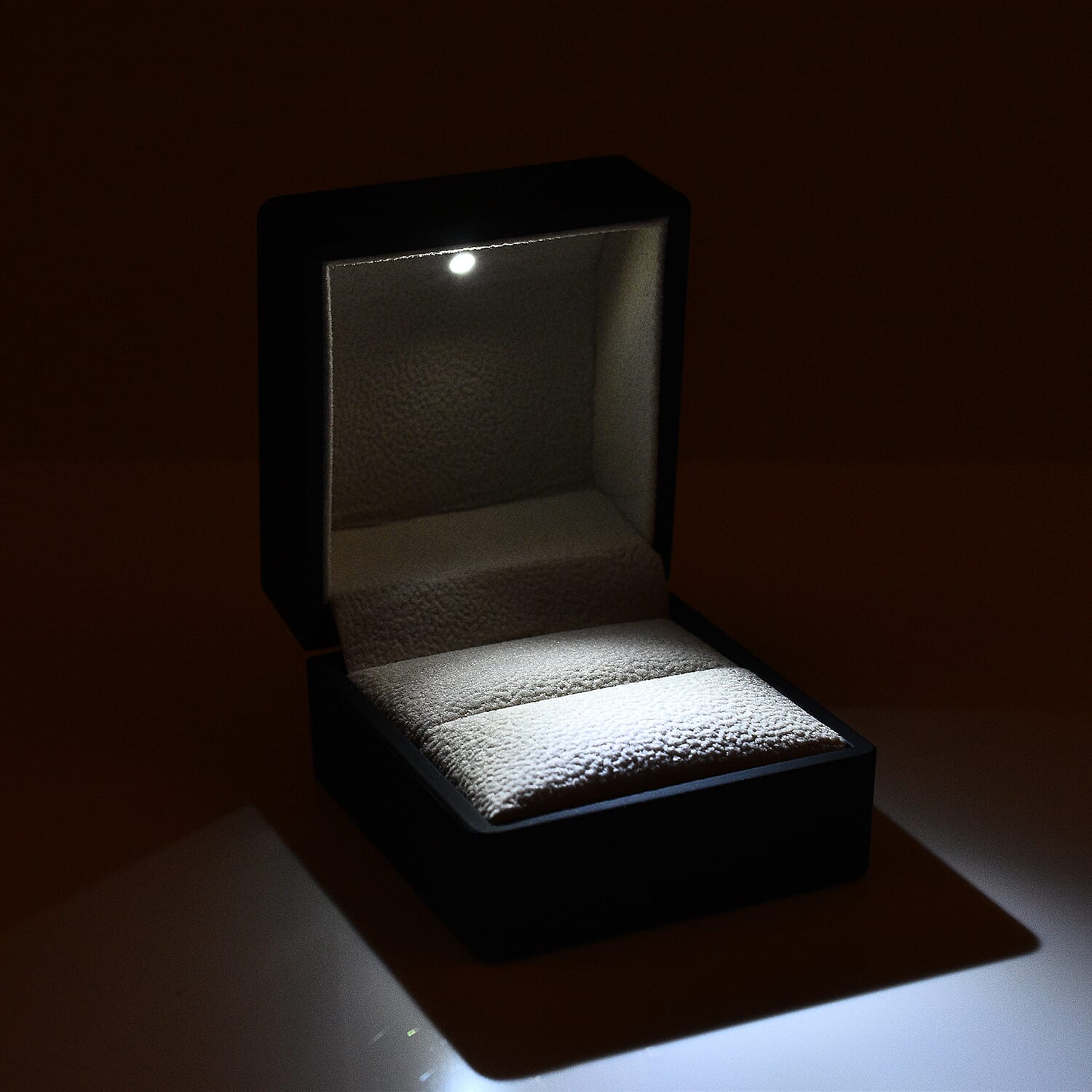 Solid Jewellery Box (Size 6x6x5 cm) - Black & Red